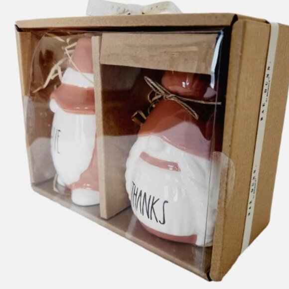 Rae Dunn Artisan Collection Thanksgiving Gnomes (Give/Thanks) NWT - Picture 3 of 5